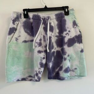Medium Tie-Die Terry Cloth Beach Shorts